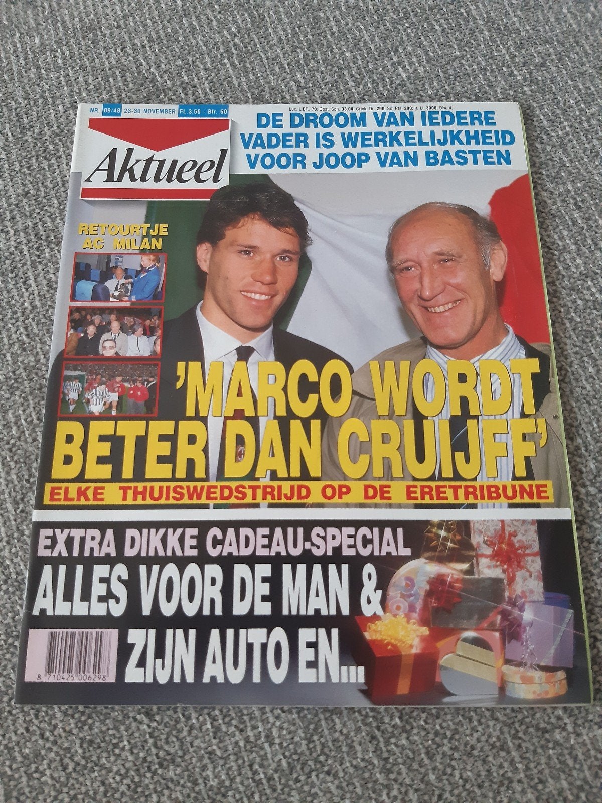 48.Aktueel 1989. Marco van Basten. Jan de Bont. Gerhard Berg, Ophalen of Verzenden, 1980 tot heden, Tijdschrift