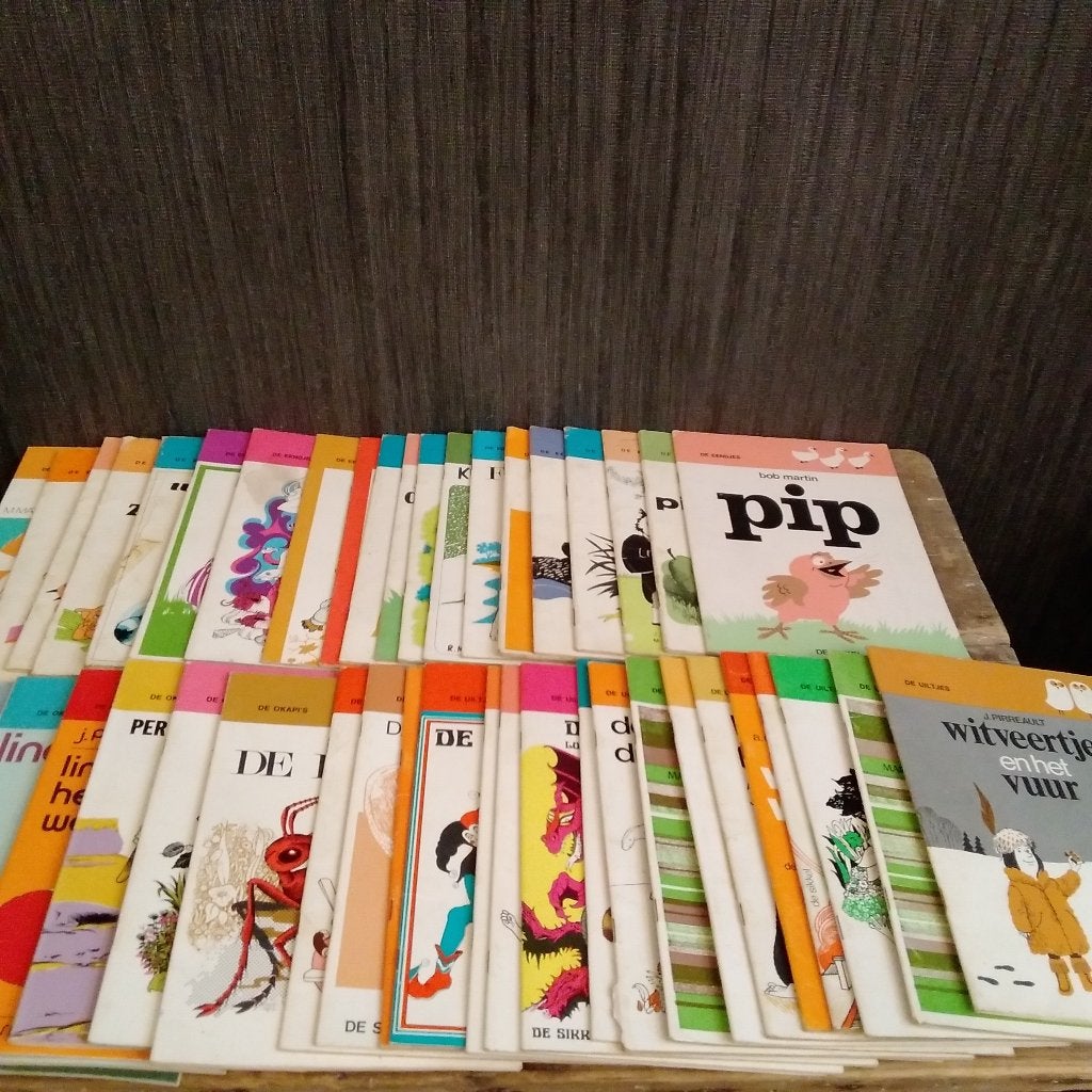 Grote verzameling vintage kinderboekjes jaren ’70, Verzenden, Gelezen, Non-fictie