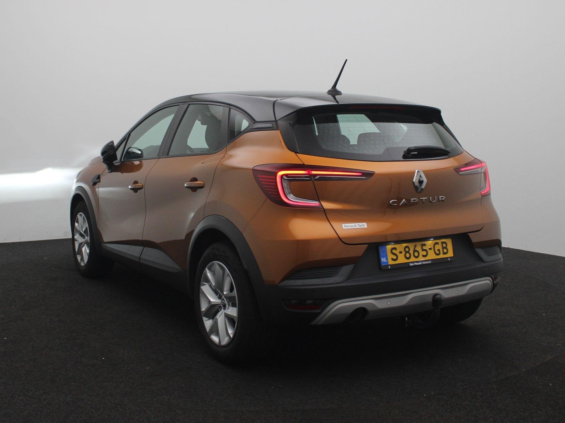 Renault Captur TCe 90 ZEN | Easy Link Navigatiesysteem met A, Auto's, Stof, Gebruikt, Euro 6, Geel