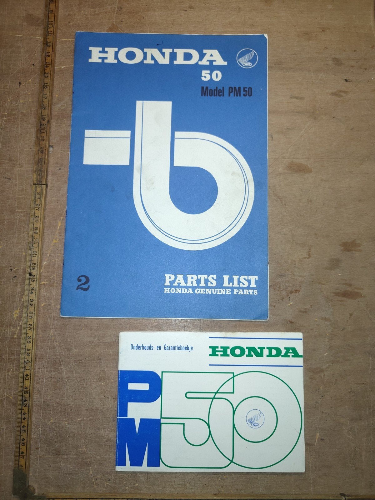 Handleiding plus onderdelen catalogus Honda PM50, Ophalen of Verzenden, Gebruikt