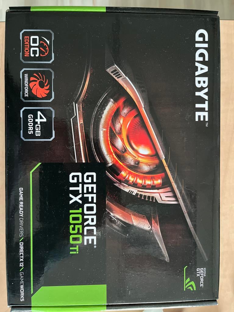 Gigabyte GeForce GTX 1050 Ti 4GB GDDR5 videokaart, Computers en Software, Videokaarten, Ophalen of Verzenden, Gebruikt, GDDR5