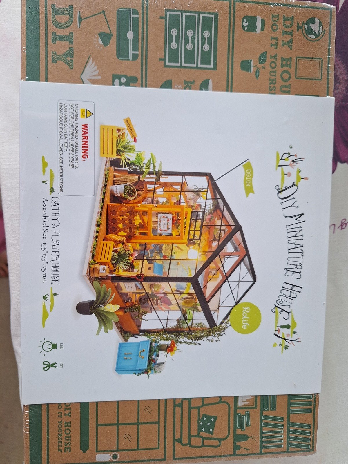 DIY Miniatuur Huisje - Cathy's Flower House, Nieuw, Meerkleurig, Overige merken, Knutselset