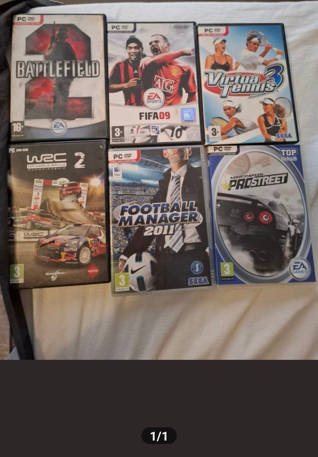PC Games Bundel: Battlefield 2, FIFA 09, WRC 2, en meer!, Spelcomputers en Games, Gebruikt, Overige genres, 1 speler, Ophalen of Verzenden