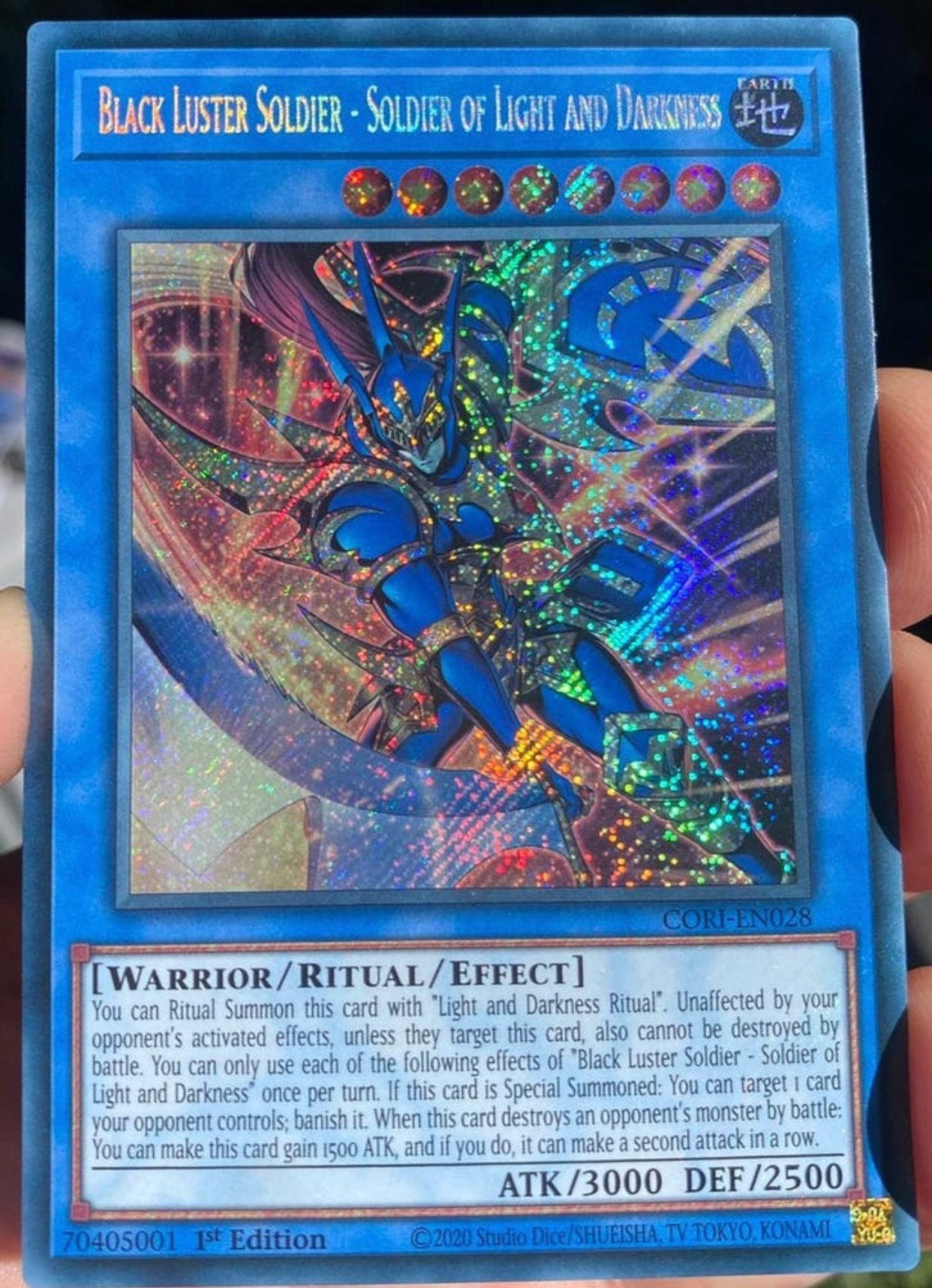 Yu-Gi-Oh! Black Luster Soldier - Soldier Light and Darkness, Hobby en Vrije tijd, Verzamelkaartspellen | Yu-gi-Oh!, Ophalen of Verzenden