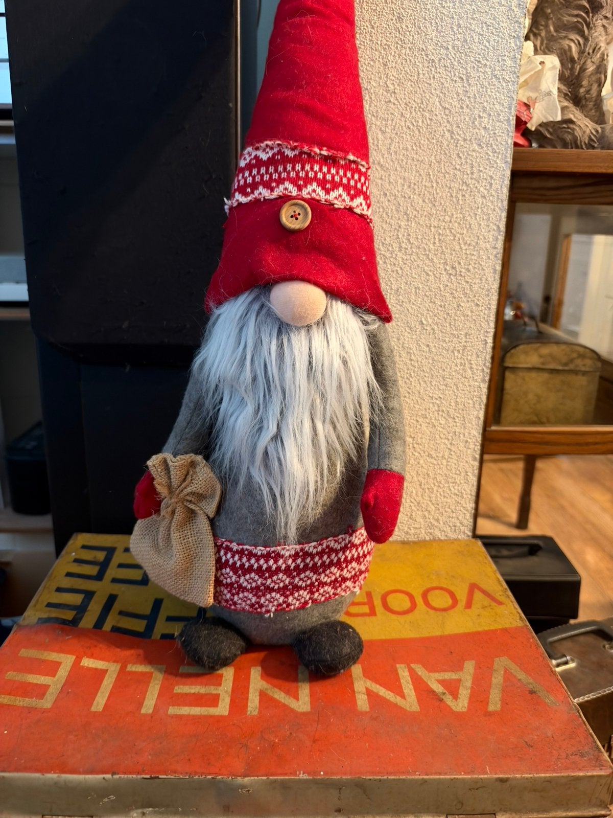 Gnome met lange muts, kerstdecoratie, Diversen, Ophalen of Verzenden, Zo goed als nieuw