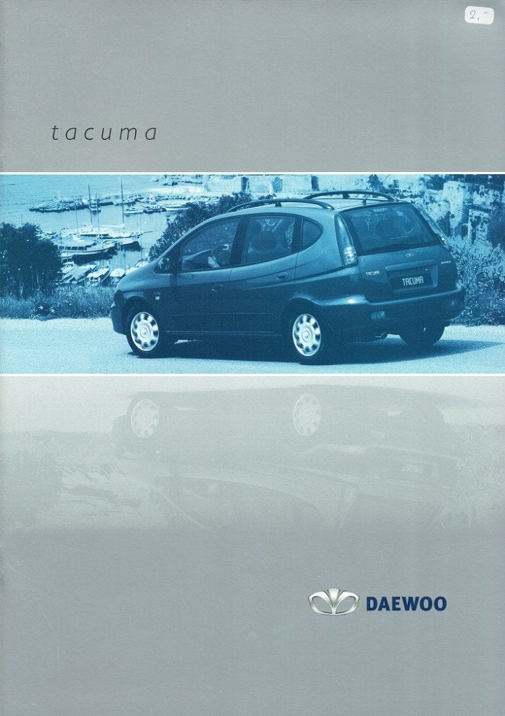 Folder Daewoo Tacuma (2003), Verzenden, Zo goed als nieuw, Overige merken