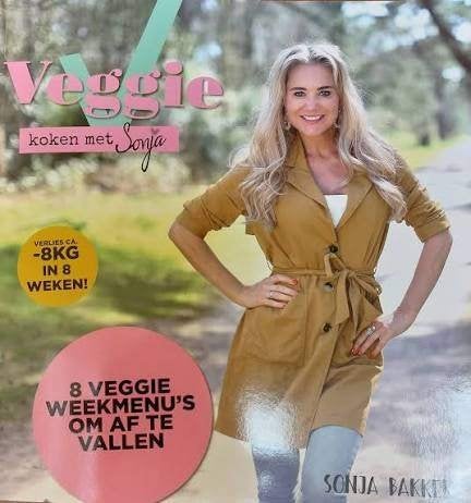 Sonja Bakker: Veggie koken met Sonja. Verlies 8 kg in 8 wkn, Boeken, Ophalen of Verzenden, Zo goed als nieuw, Dieet en Voeding