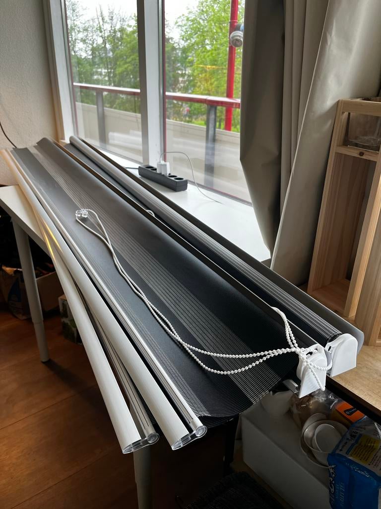 Rolgordijn duo ALSTEN 200x180 grijs cassette JYSK, Huis en Inrichting, Ophalen of Verzenden, Zo goed als nieuw, 200 cm of meer