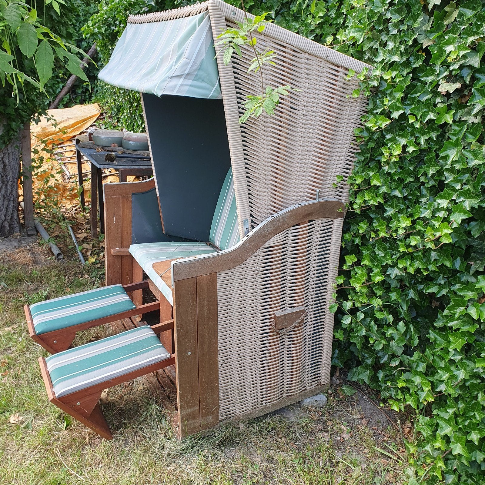 Strandkorb , strandstoel, strandhuisje, Tuin en Terras, Ophalen, Hout