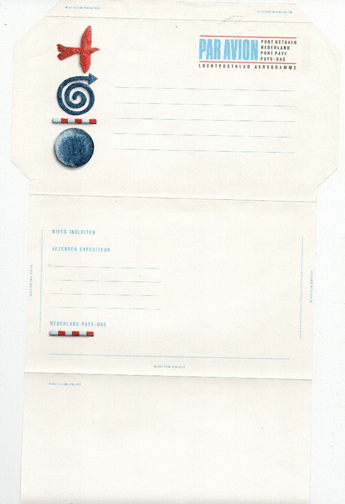 Postwaardestuk - Aerogramme Port Betaald. Geuzendam 34. **, Ophalen of Verzenden, Brief