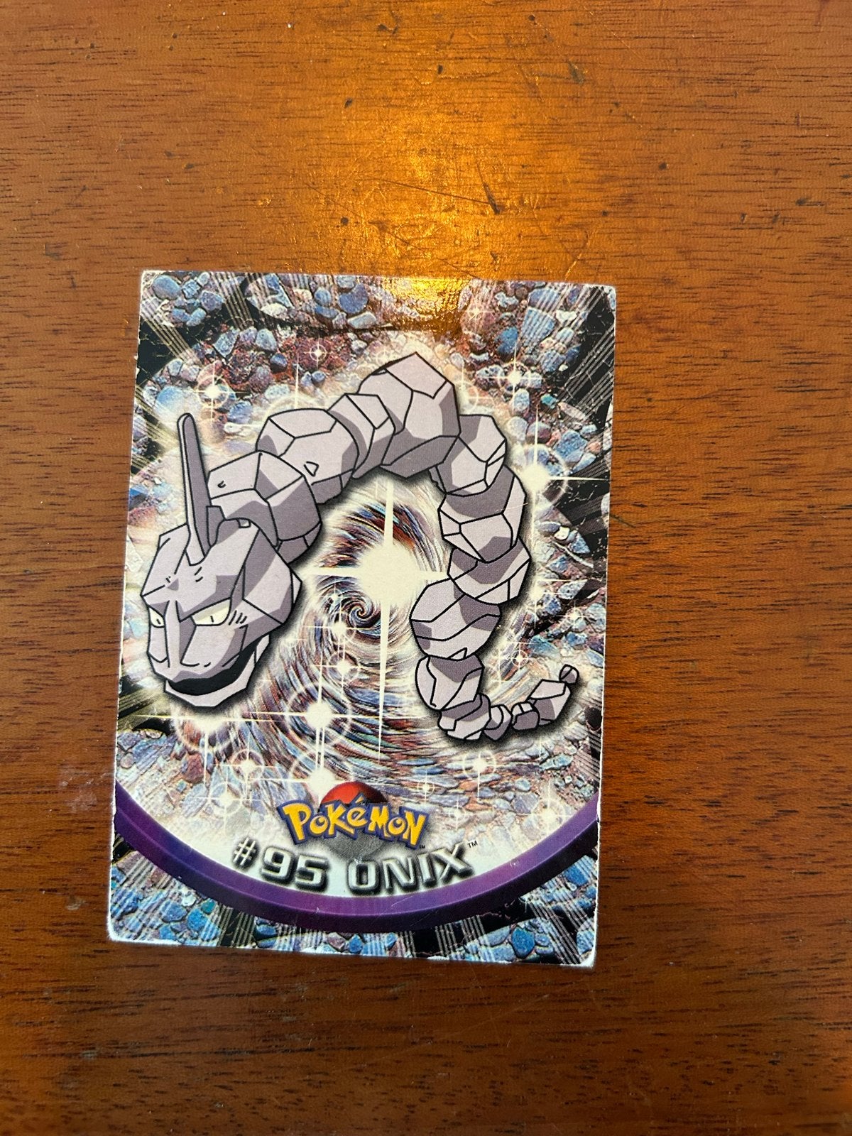 Vintage Pokémon Onix #95 Topps TV Edition Kaart, Hobby en Vrije tijd, Verzamelkaartspellen | Pokémon, Ophalen of Verzenden, Gebruikt