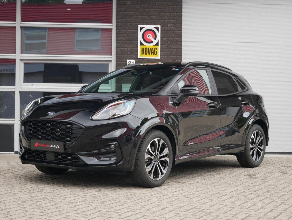 Ford Puma 1.0 EcoBoost Hybrid ST-Line X 155PK| Camera| Winte, Zwart, 1290 kg, Leder en Stof, Zwart