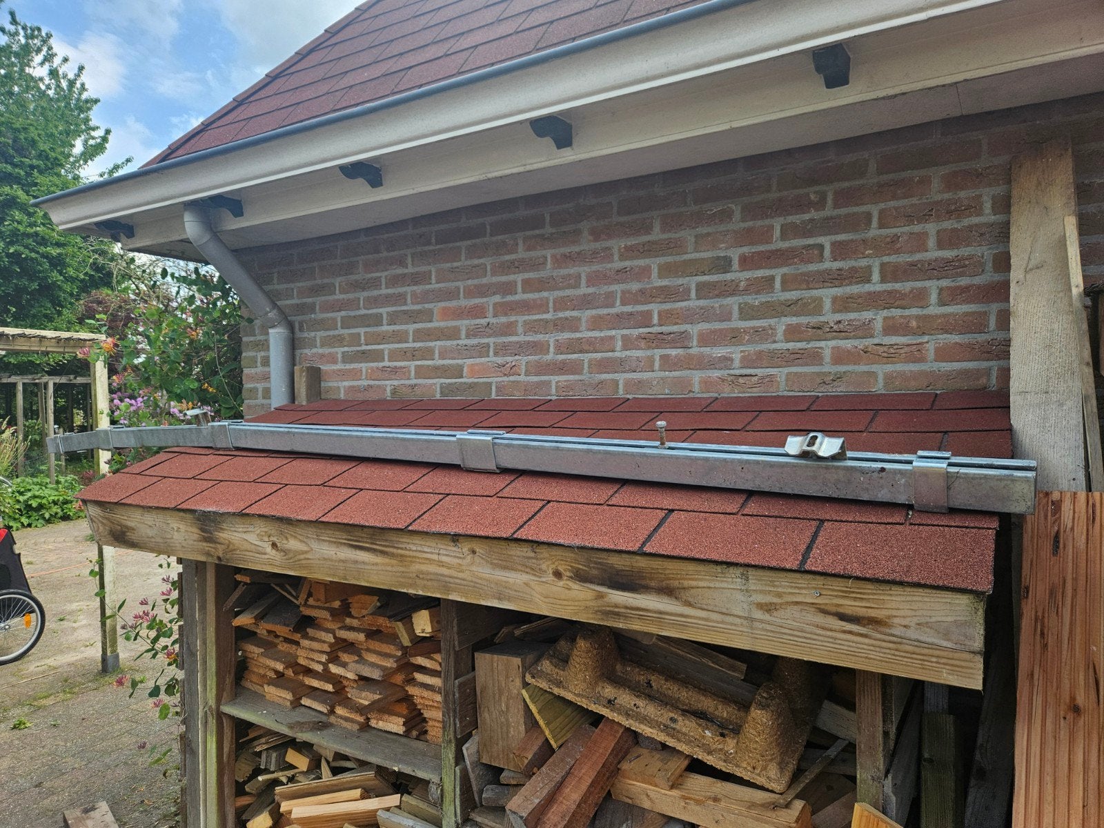 Railsysteem schuiven tuin poort met bijpassende balk, Ophalen, Nieuw, Veranda