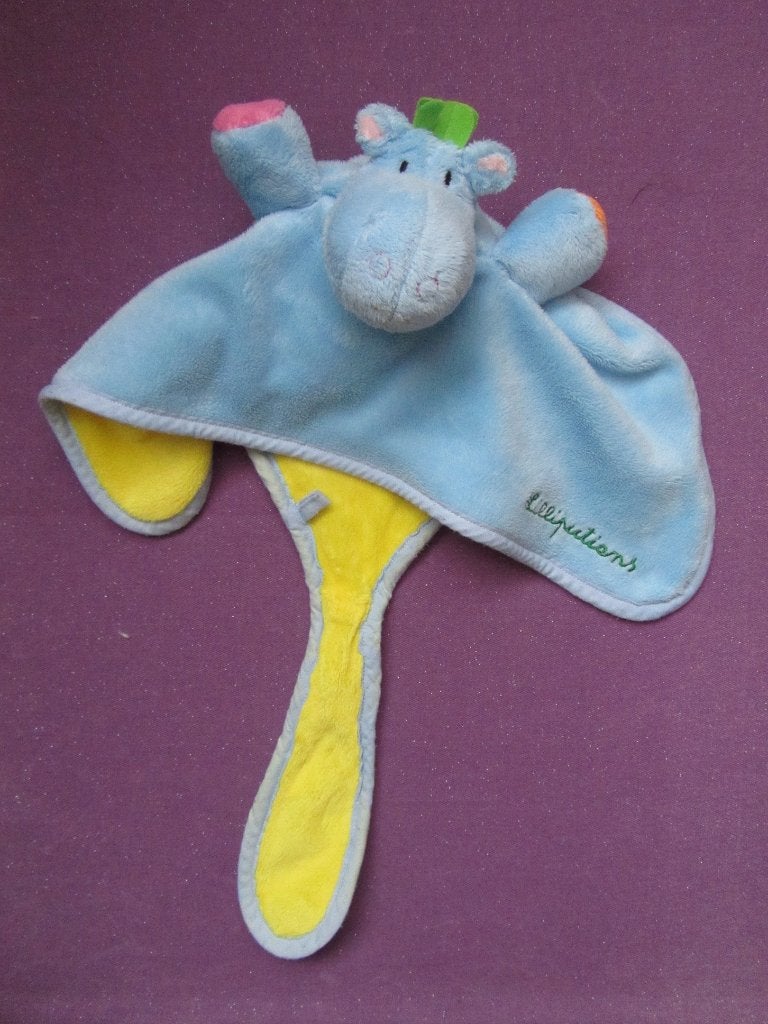LILLIPUTIENS Knuffeldoekje EEND EN NIJLPAARD **Nieuw**, Overige merken, Nieuw, Ophalen of Verzenden, Met label