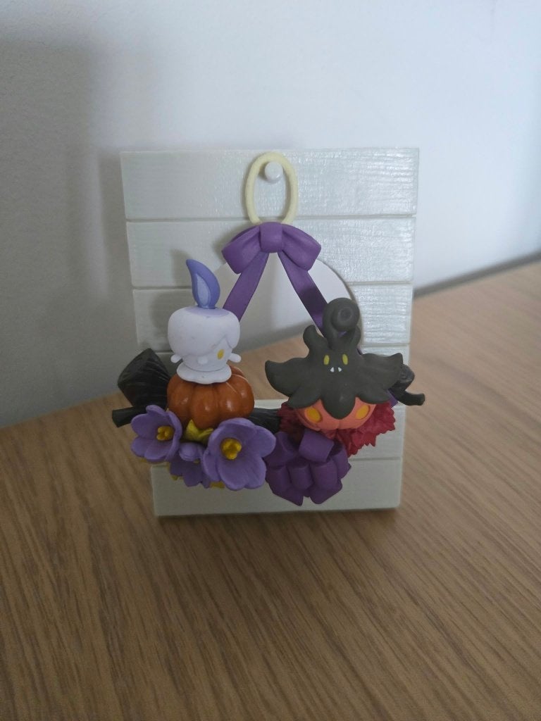 Pokemon re-ment Wreath Collection Litwick en Pumpkaboo, Ophalen of Verzenden, Zo goed als nieuw