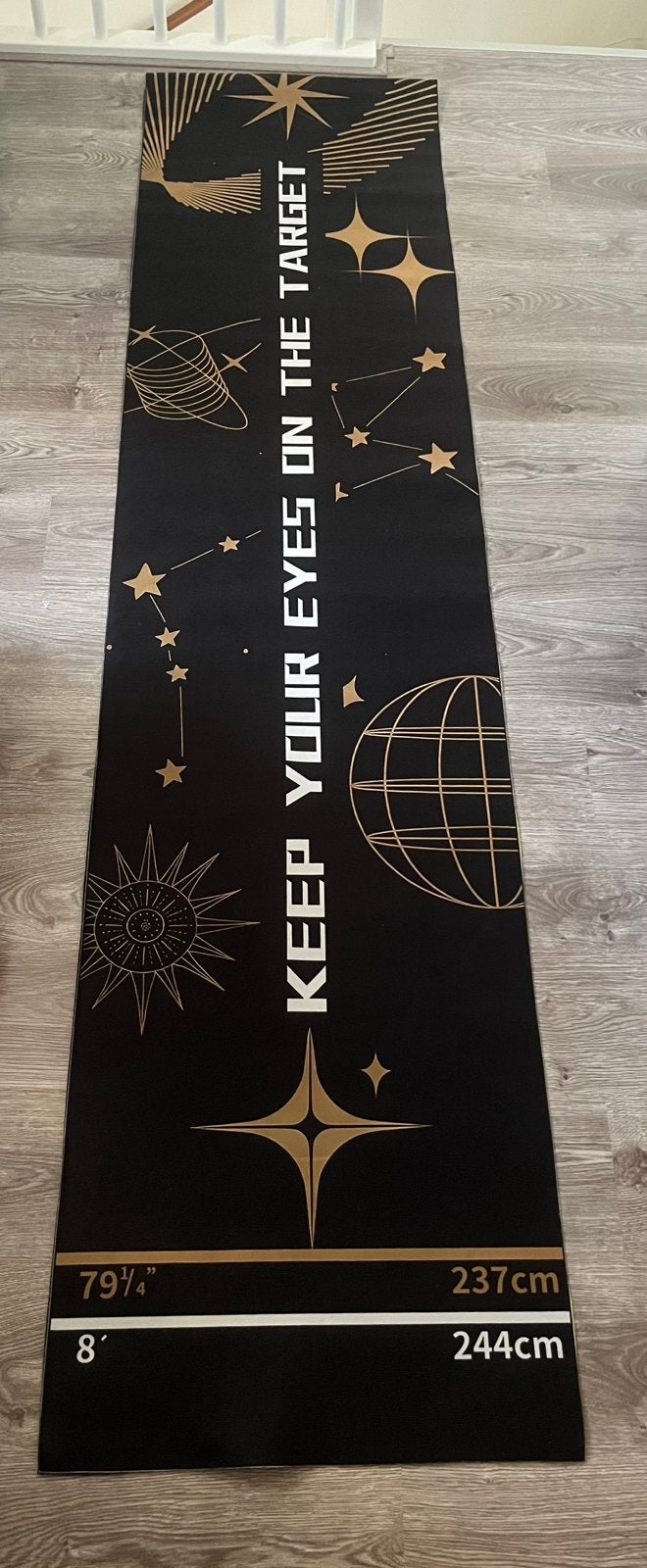 NIEUWE dartmat 60x260 cm inclusief afstandstreep., Sport en Fitness, Ophalen of Verzenden, Nieuw, Overige typen