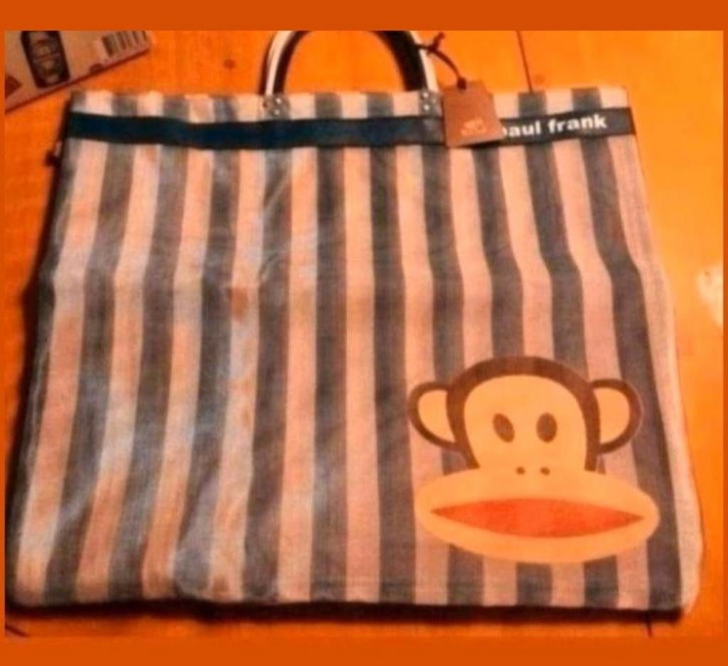 Paul Frank gestreepte tas met Julius de aap, Ophalen of Verzenden, Nieuw, Overige merken