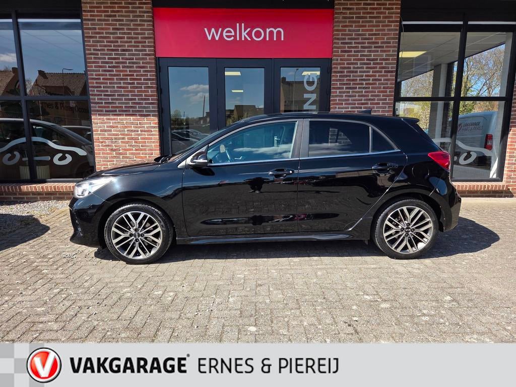 Kia Rio 1.0 TGDI GT-Line *Garantie mogelijk tot 25-02-2029, Auto's, Voorwielaandrijving, Gebruikt, Zwart, Zwart