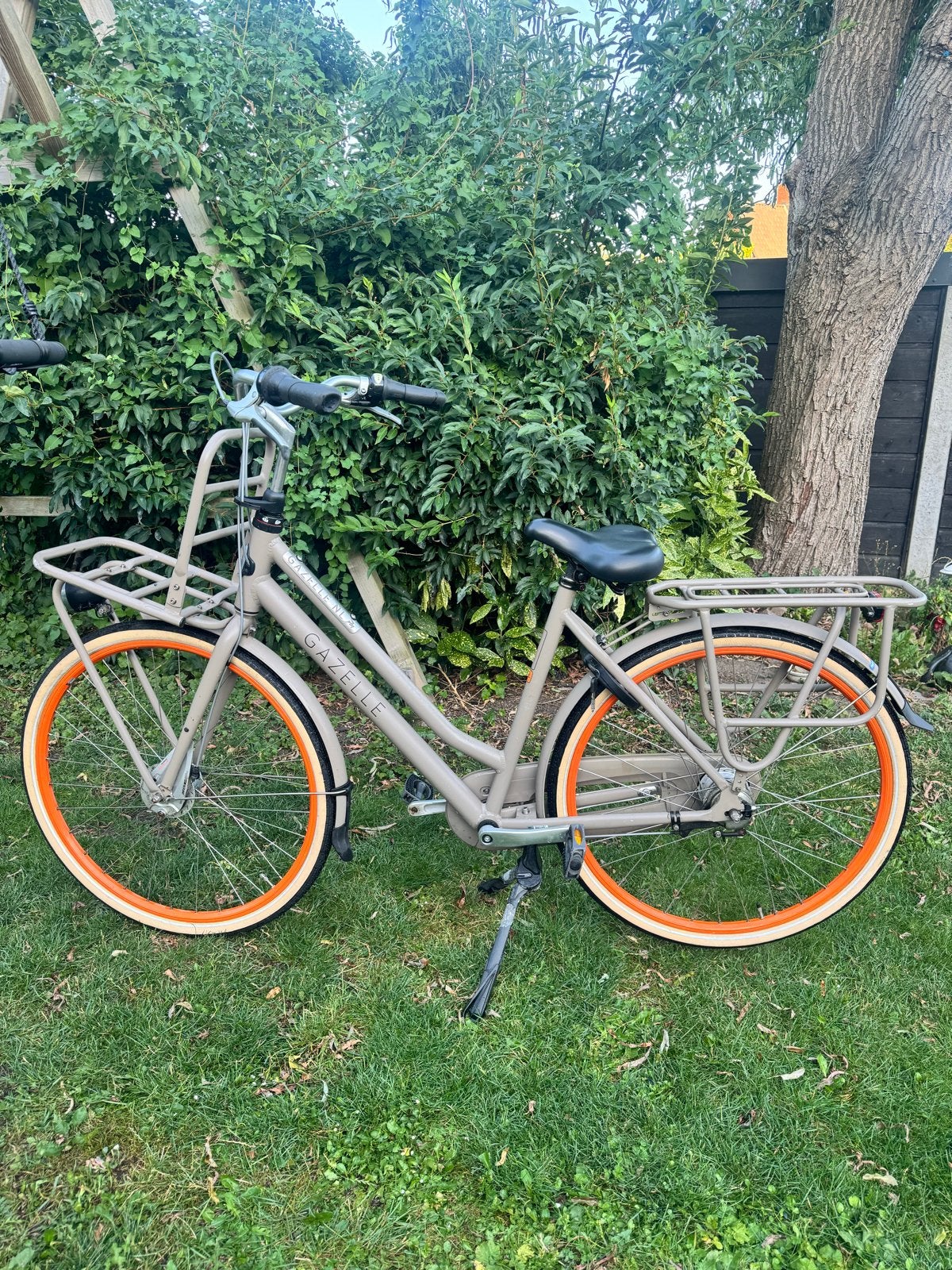 Gazelle Heavy Duty T7 54cm beige transportfiets, Ophalen, Versnellingen, Gazelle, Trommelrem