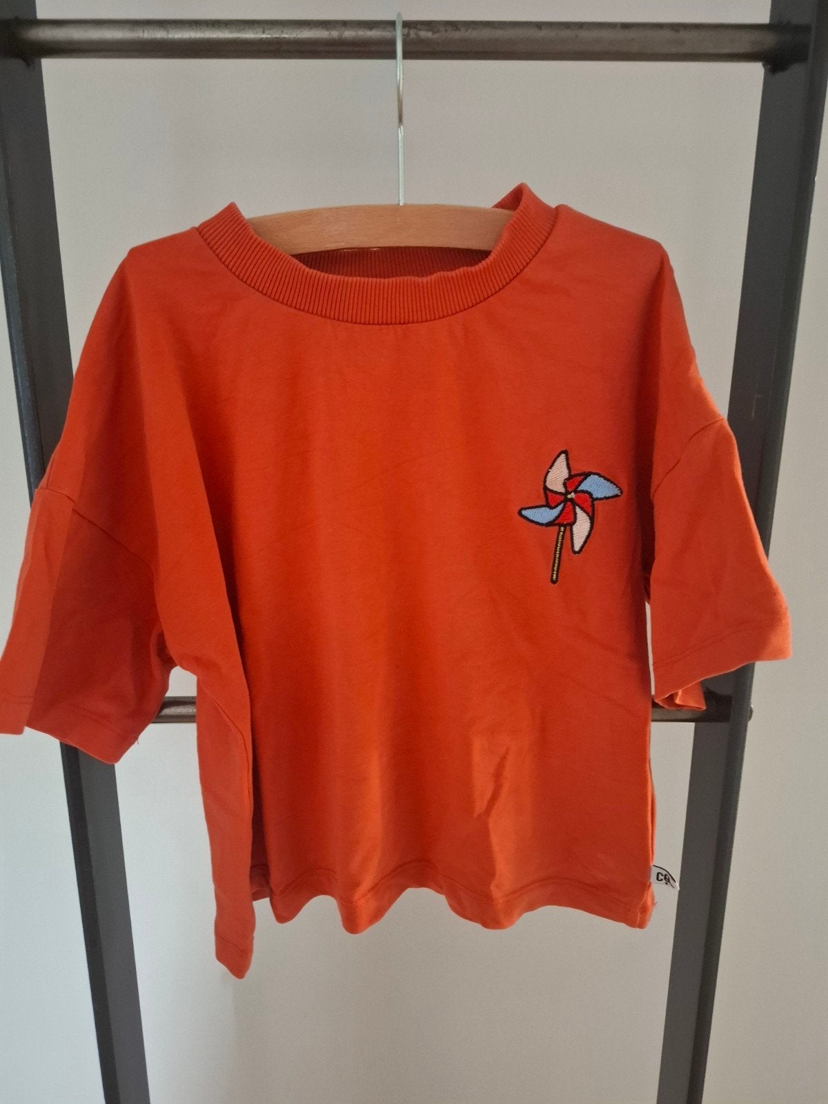 CarlijnQ shirt maat 122/128 met windmolen opdruk, Jongen of Meisje, Ophalen of Verzenden, Zo goed als nieuw, CarlijnQ