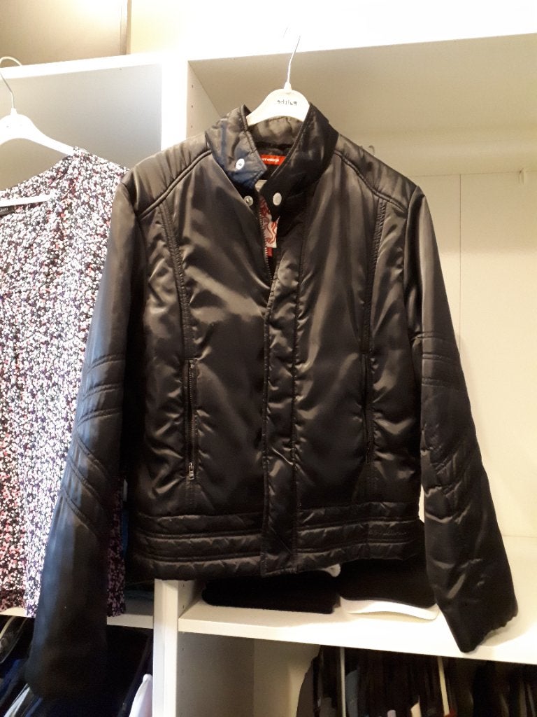 MEXX korte zwarte voorjaar/najaar jas 42, Ophalen of Verzenden, Zo goed als nieuw, Maat 42/44 (L), Zwart