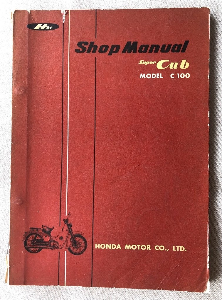 Honda Super Cub  MODEL  C 100 Shop Manual, Verzenden, Honda