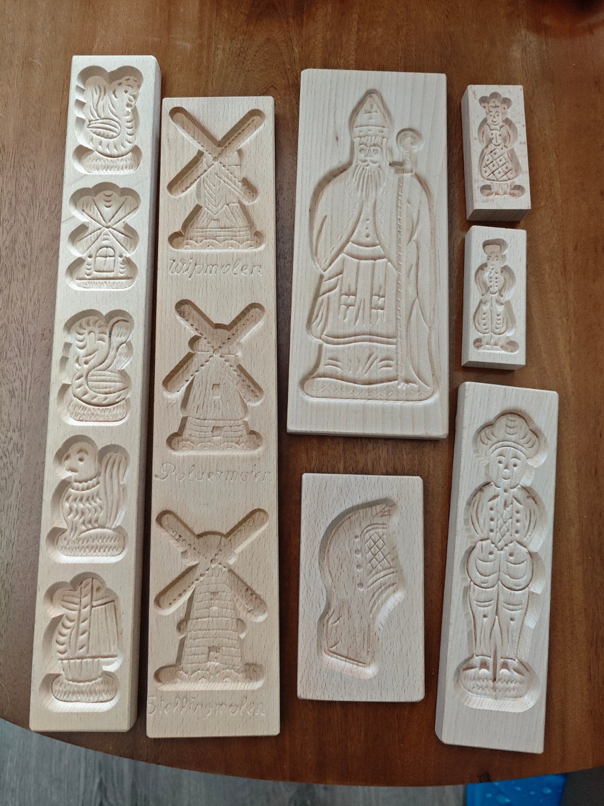 Houten koekjesmallen - Sinterklaas, molens en meer, Overige thema's, Overige typen, Nieuw, Overige merken