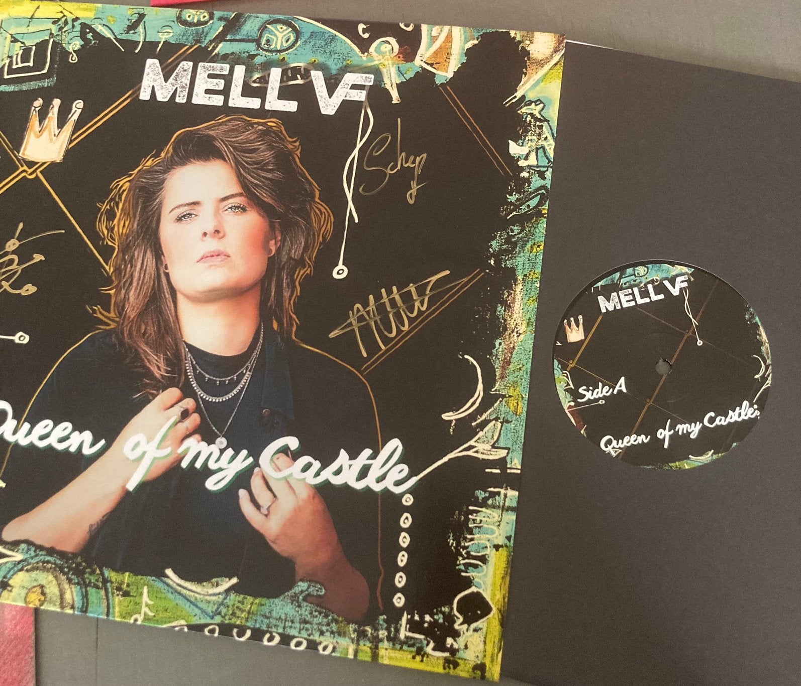 LP ‘signeren’ MELL VF - Queen of my castle, Cd's en Dvd's, Ophalen, Nieuw in verpakking, Overige formaten, LP