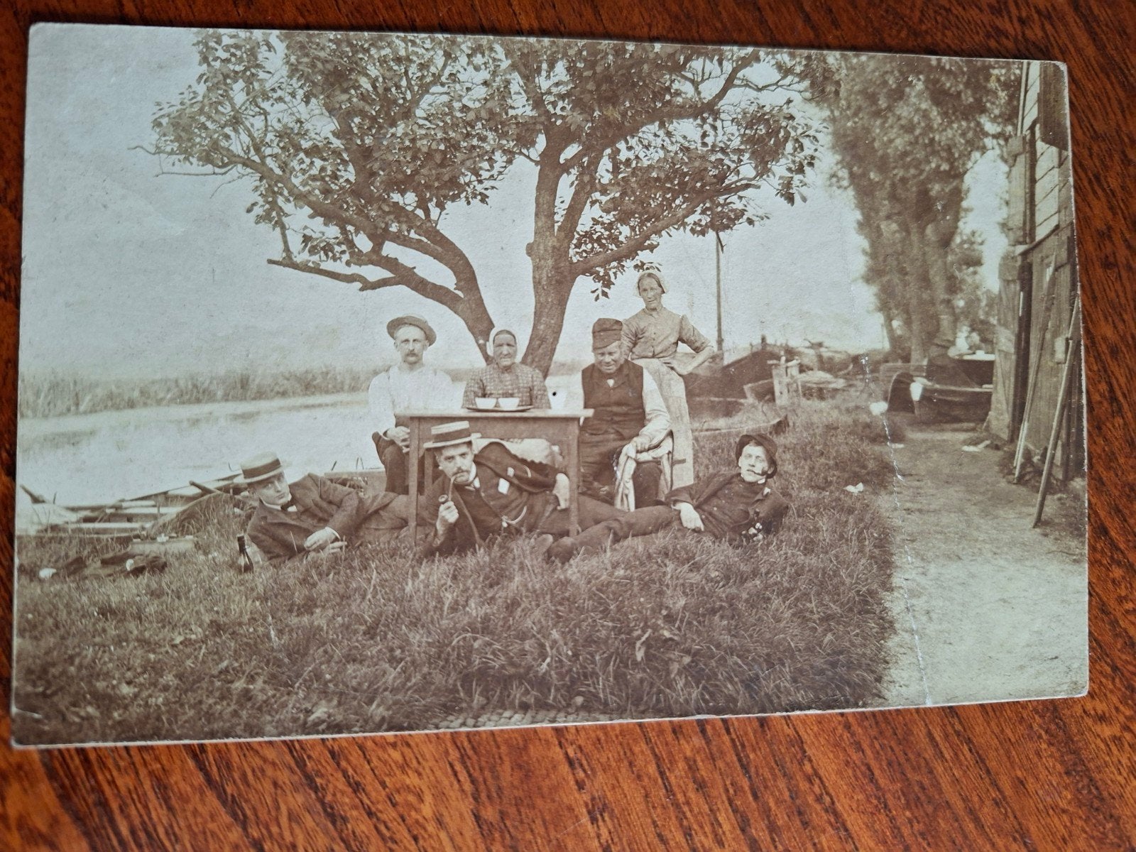 Leidschendam fotokaart 1910 fam, Ophalen of Verzenden, Voor 1920, Ongelopen, Zuid-Holland