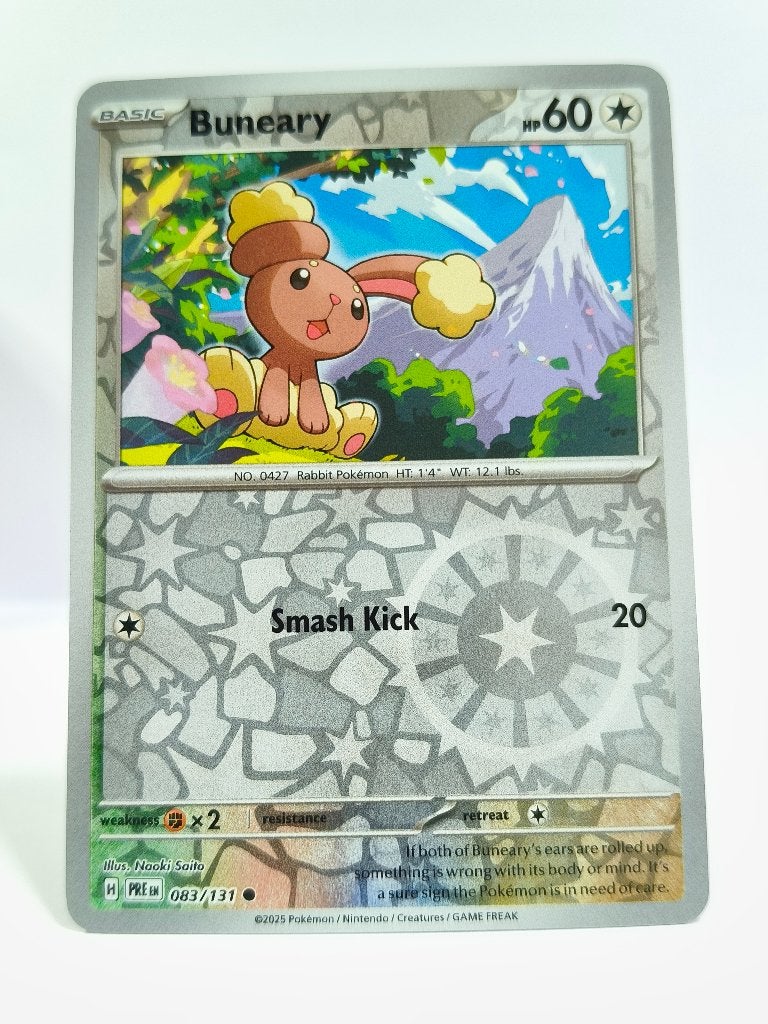 Pokémon - PREEN - Buneary - 083/131 - Reverse Holo, Verzenden, Zo goed als nieuw, Losse kaart, Foil