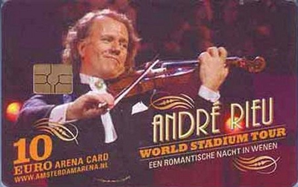 ArenA kaart A097.01 André Rieu World Stadium Tour gebruikt, Ophalen of Verzenden, Nederland
