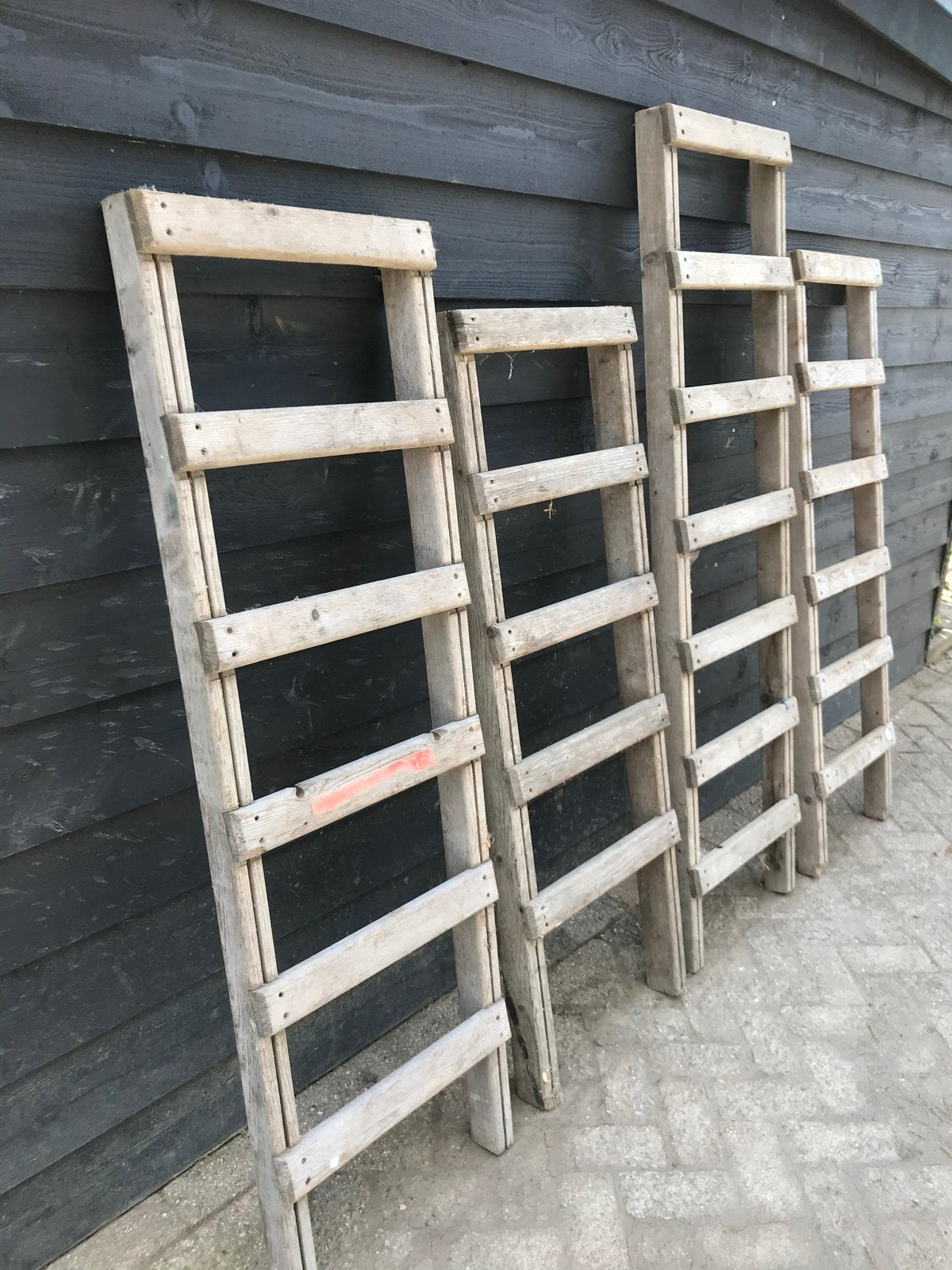 Decoratieve houten ladders - Set van 4, Ophalen, Gebruikt, B, Ladder