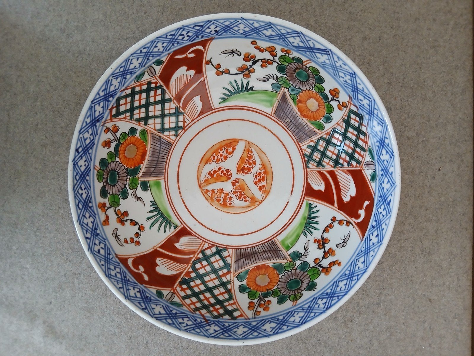 antieke Japanse porseleinen Imari kom, Ophalen of Verzenden