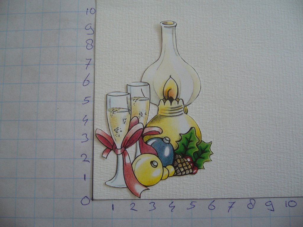nr. 664 - uitgeknipt 3d plaatje kerst, Ophalen of Verzenden, Nieuw, Kerst, Knipvel