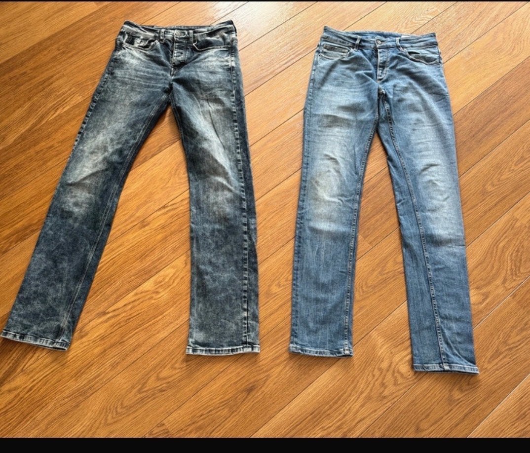 2 spijkerbroeken Refill en Blue Ridge maat 29/34, Ophalen of Verzenden, Gedragen, Blauw, Overige jeansmaten