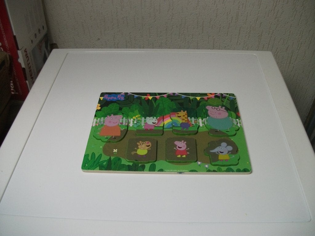Peppa Pig puzzel 7 delig, Ophalen of Verzenden, Gebruikt