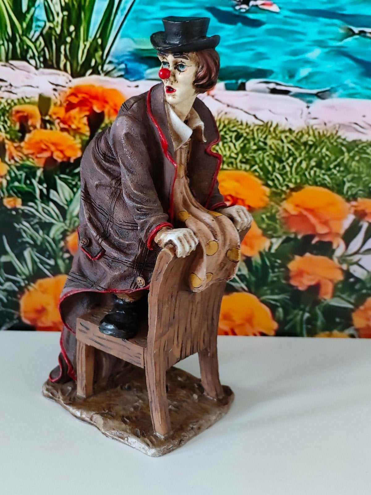 Een mooi beeldje van een clown., Ophalen of Verzenden, Zo goed als nieuw, Mens
