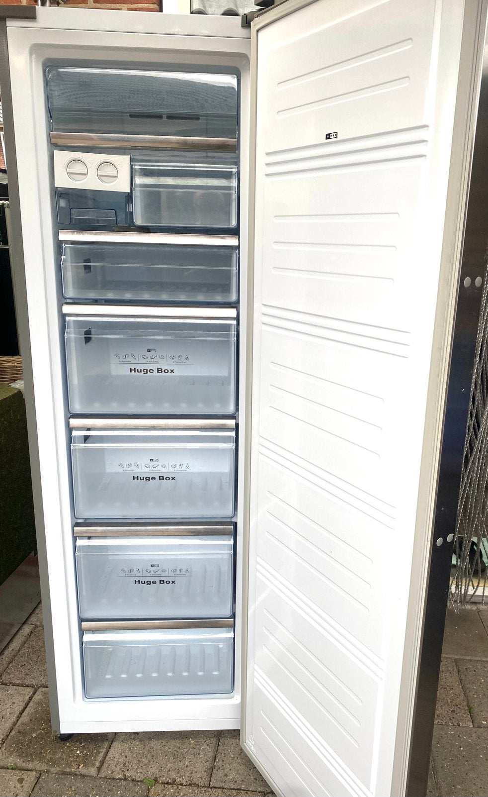 Thomson RVS diepvrieskast met 6 laden, 160 cm of meer, Zo goed als nieuw, Energieklasse A of zuiniger, Ophalen