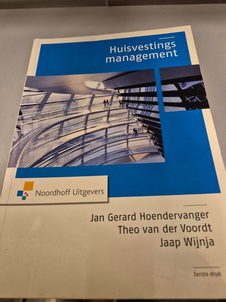 Huisvestingsmanagement - Noordhoff Uitgevers, Boeken, Studieboeken en Cursussen, Zo goed als nieuw, HBO, Gamma, Ophalen of Verzenden