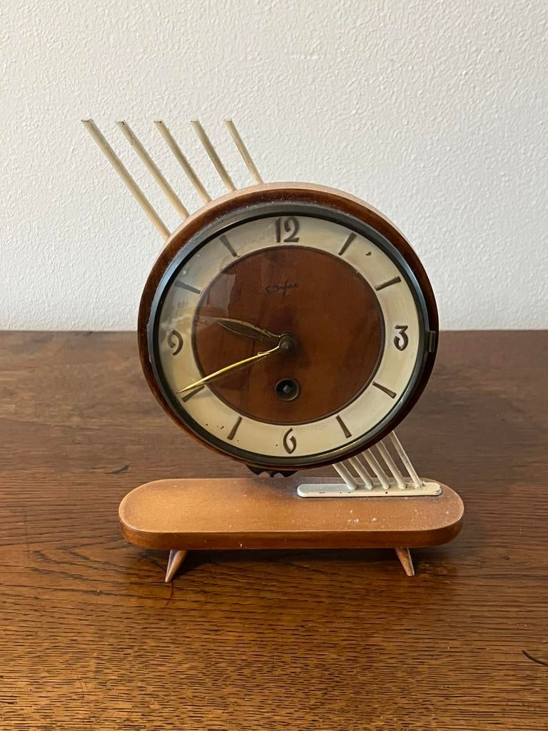 Vintage ORFAC design klok - jaren 50/60 - Mid-Century, Ophalen