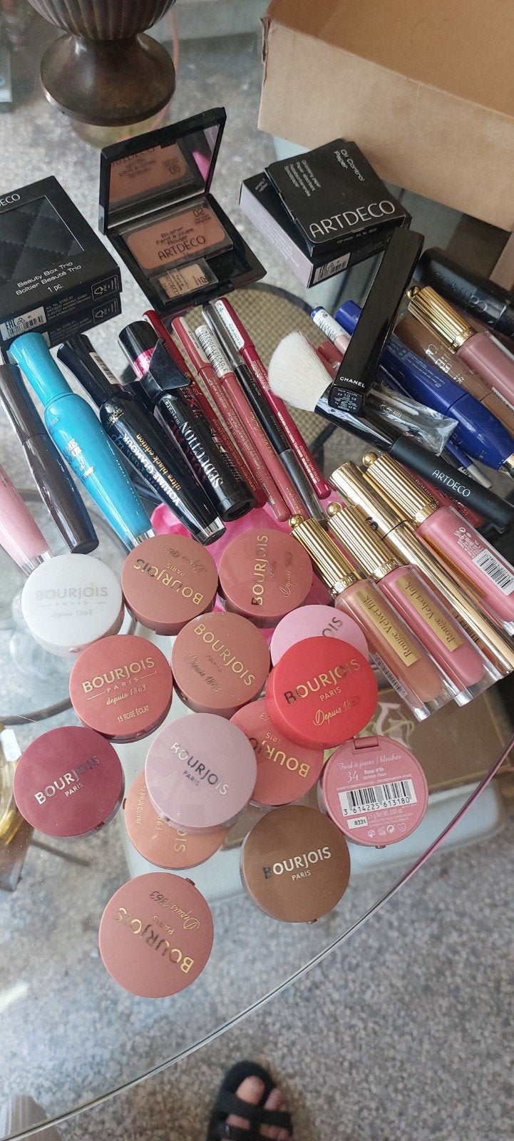 Grote Partij Cosmetica: Bourjois, Chanel, Art Deco Make-up, Lippen, Ophalen of Verzenden, Zo goed als nieuw, Make-up