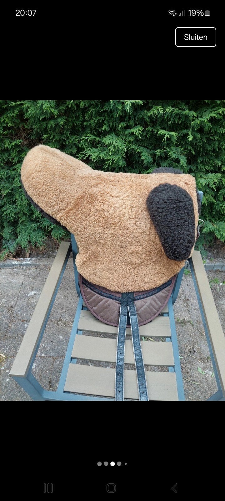 Als nieuwe f.r.a bairback pad, met dekje gepast., Ophalen of Verzenden
