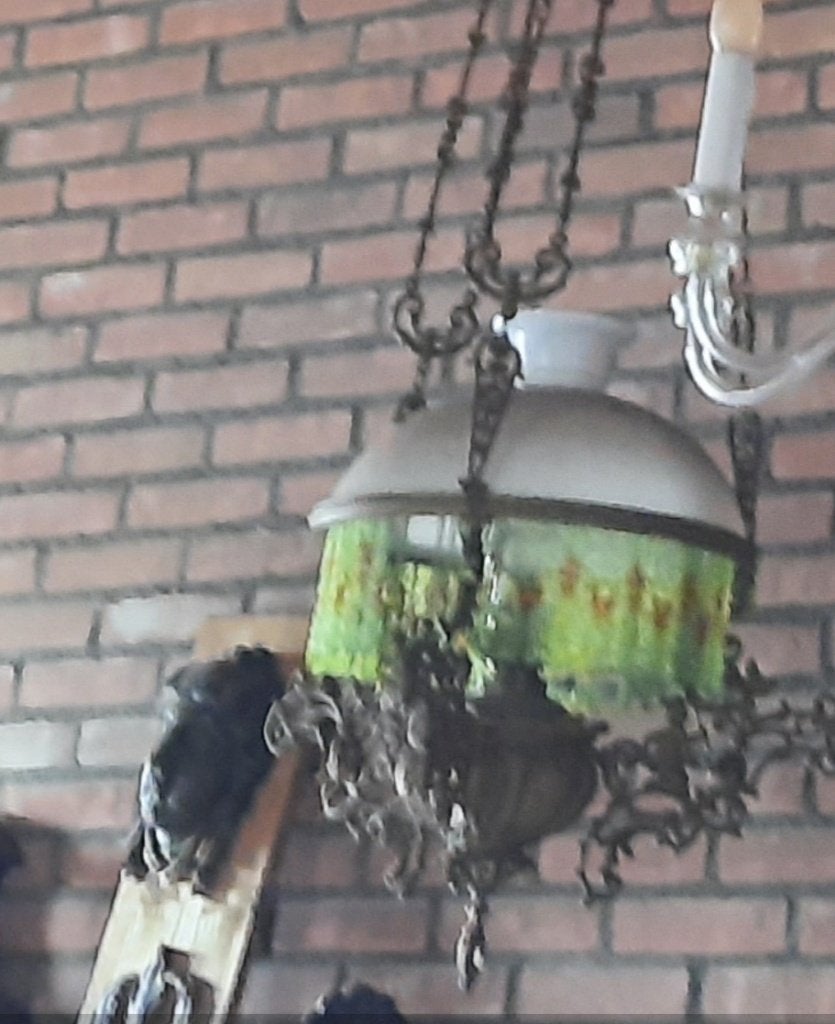 Messing olielamp, Antiek en Kunst, Ophalen