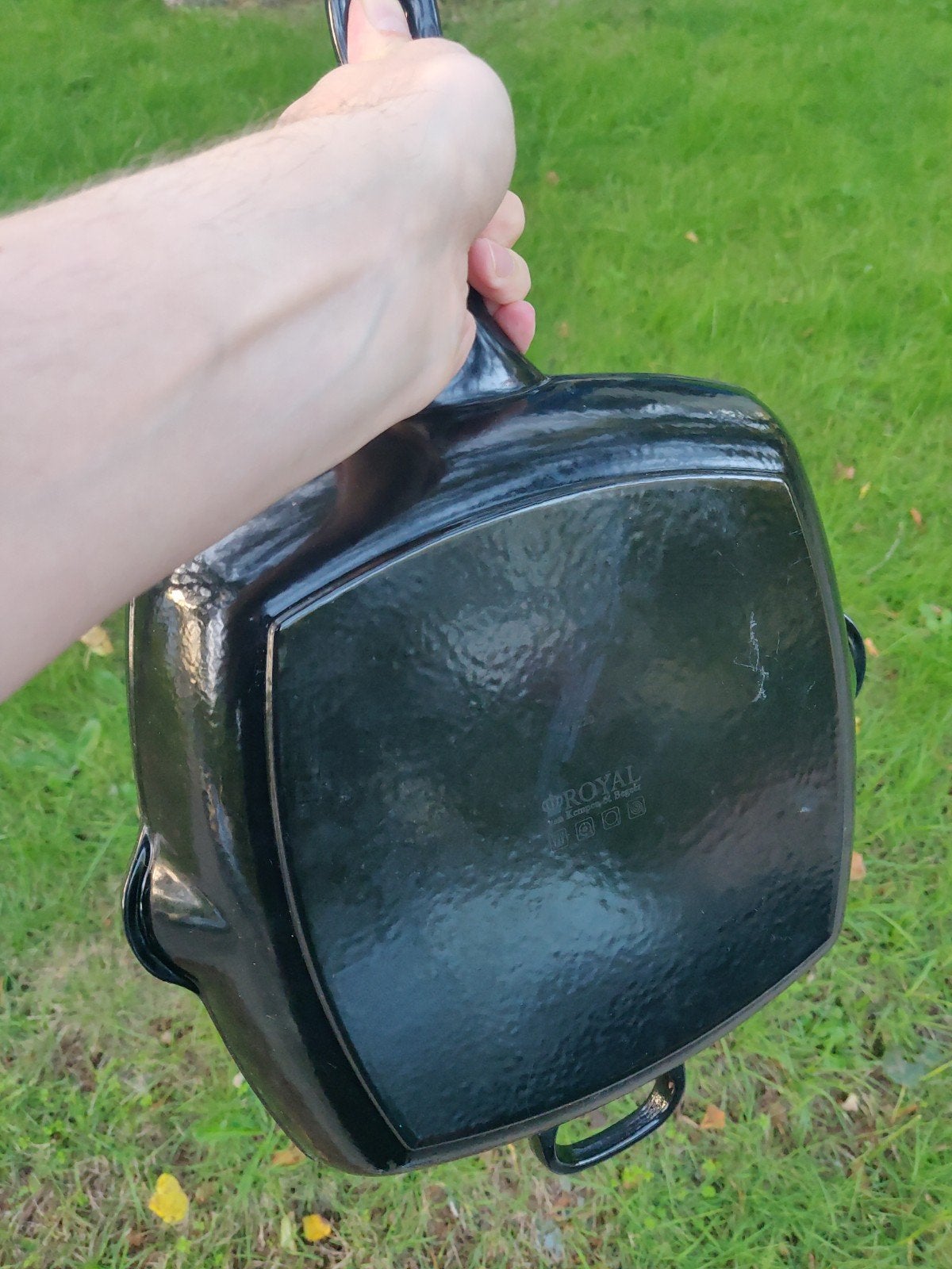 Royal Van Kempen & Begeer Gietijzeren Grillpan, Ophalen, Koekenpan, Gebruikt, Gietijzer