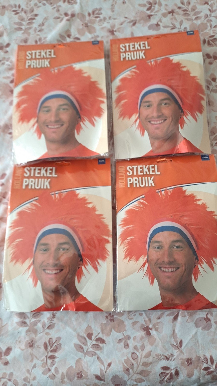 Oranje Stekel Pruik - Perfect voor Koningsdag of Carnaval!, Hobby en Vrije tijd, Nieuw, Ophalen of Verzenden, N.v.t, Carnaval