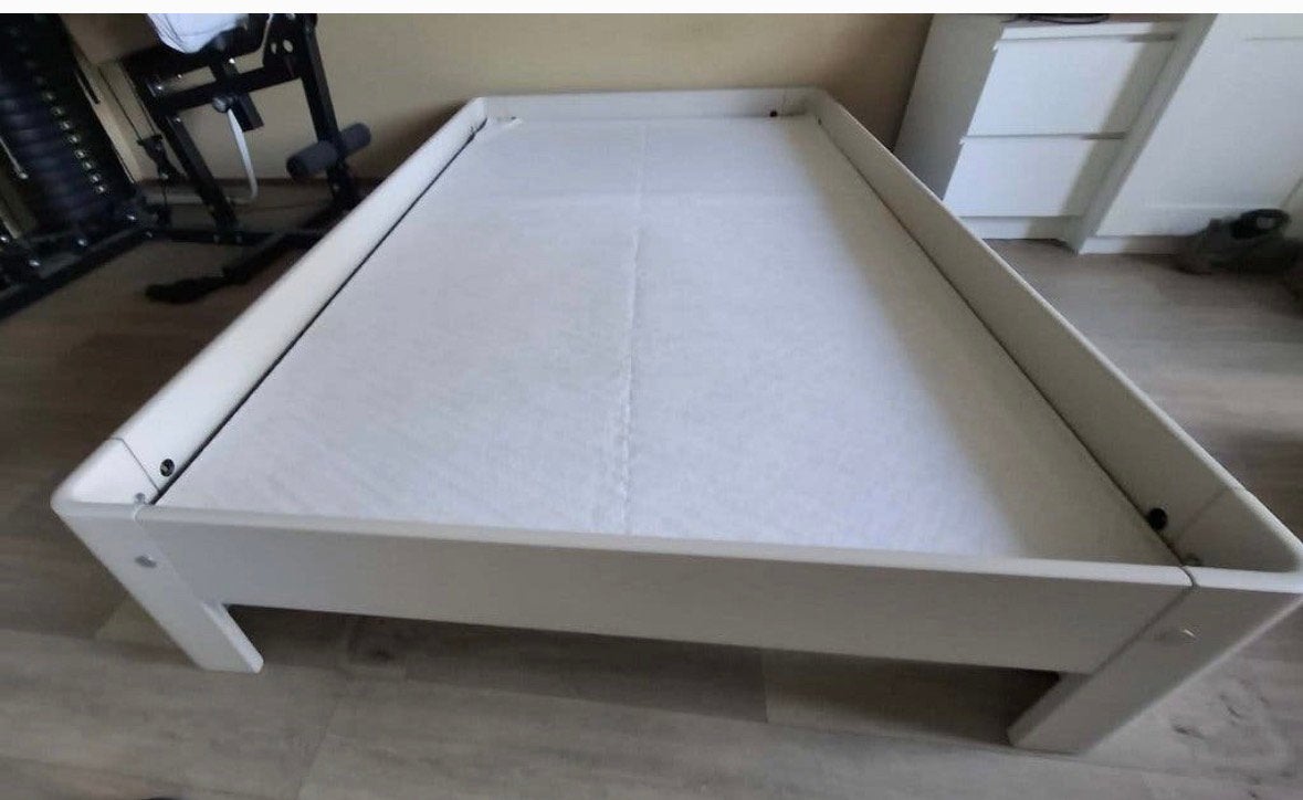 auping auronde kleur wit  120x200, Huis en Inrichting, Slaapkamer | Bedden, Wit, Ophalen of Verzenden, Zo goed als nieuw, Twijfelaar