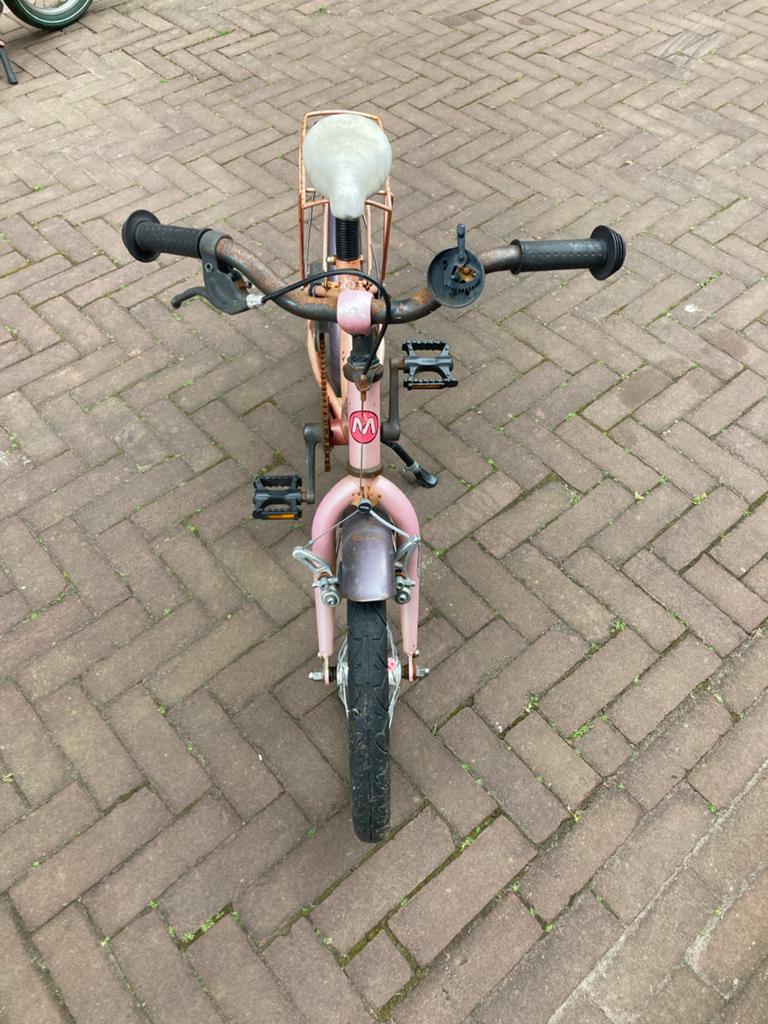 Kinderfiets 16 inch - Montego, Ophalen of Verzenden, Gebruikt, Terugtraprem, 16 tot 20 inch