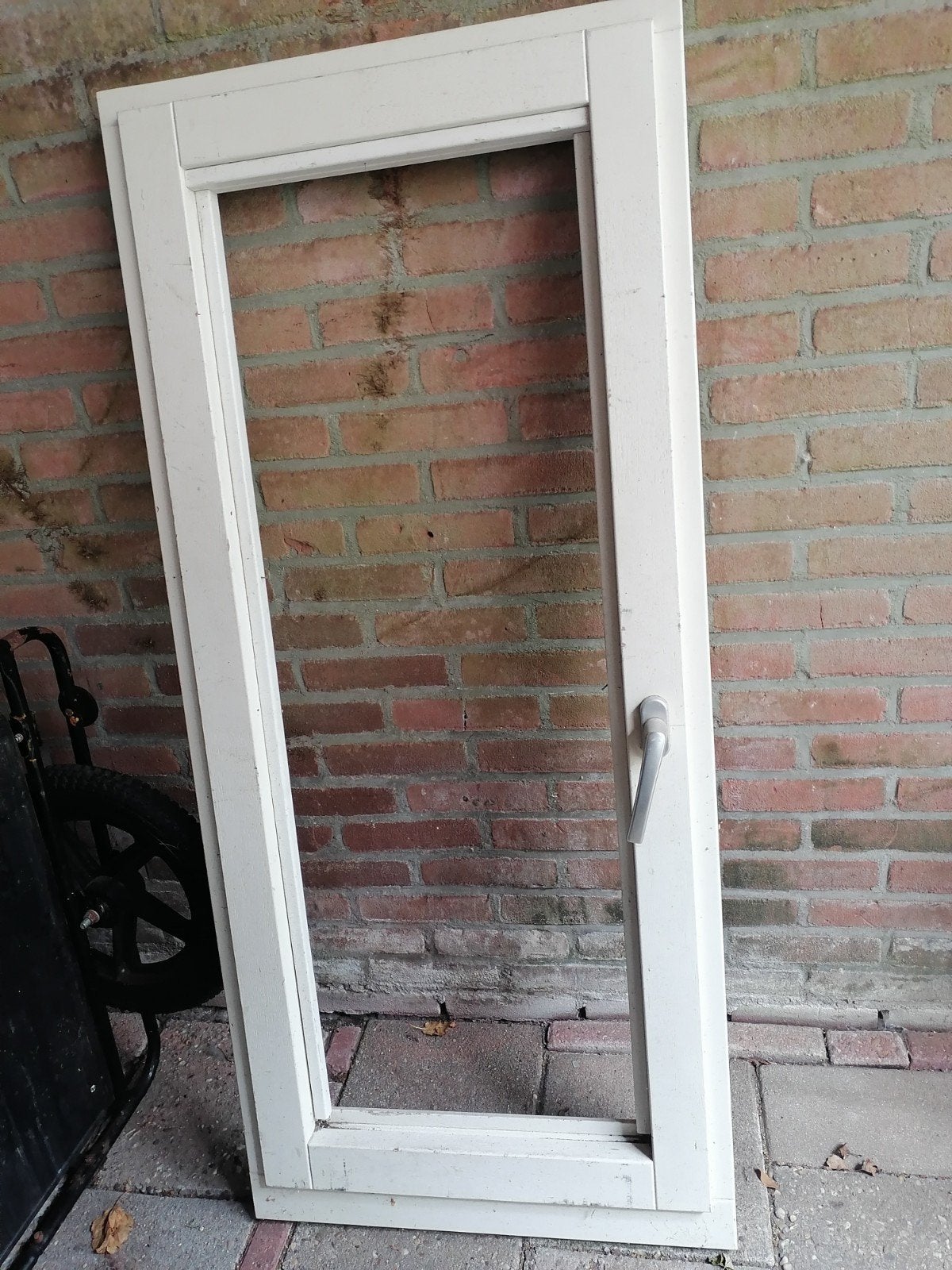 Hardhout kozijn incl. raam zonder glas, Raamkozijn, Nieuw, Hout, Ophalen