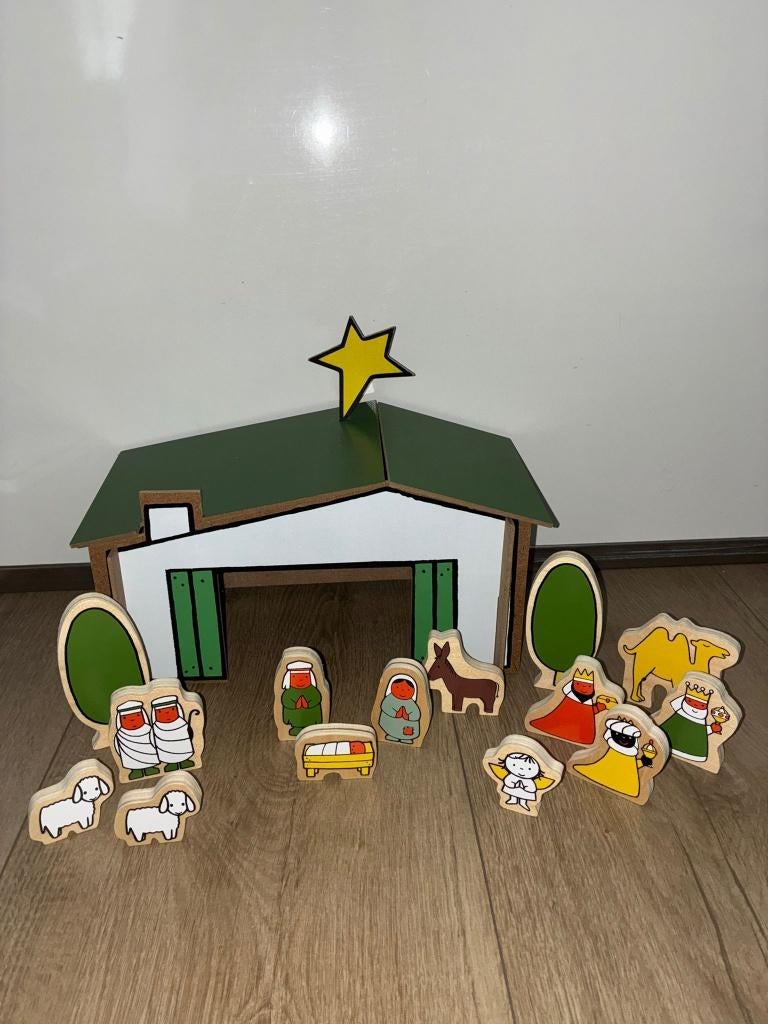 Mooie Houten kerst stal Dick Bruna, Ophalen of Verzenden, Gebruikt, Overige typen