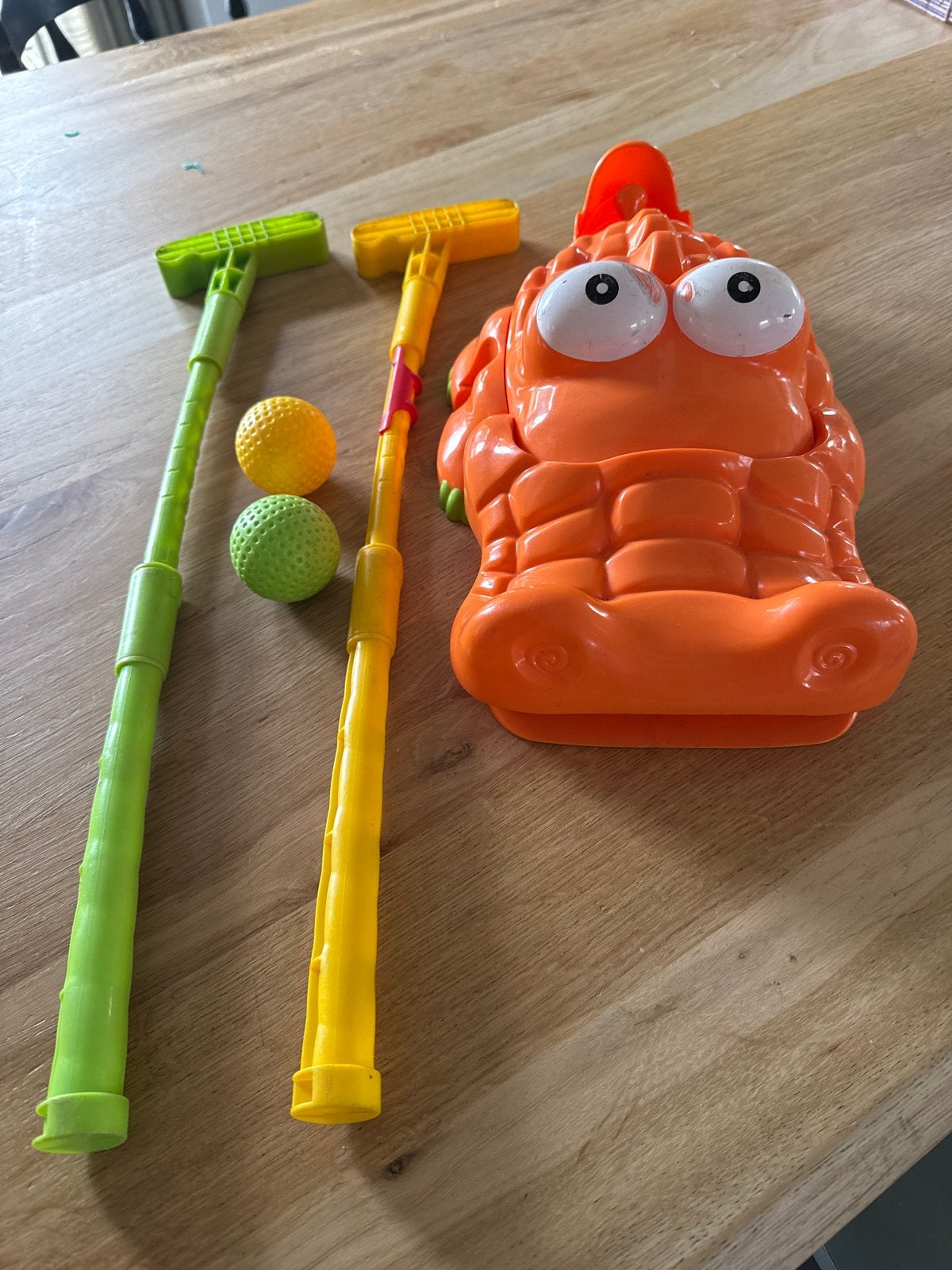 Krokodil golfset / midgetgolf voor kinderen, Ophalen, Gebruikt, Jongen of Meisje